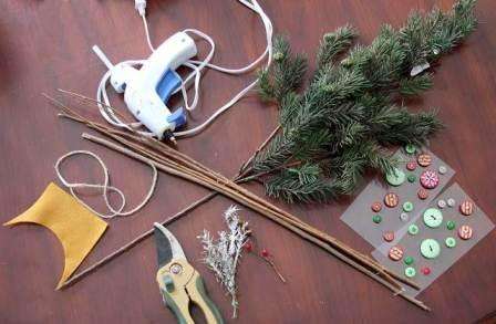 Sådan laver du et legetøj til et juletræ, mesterklasse