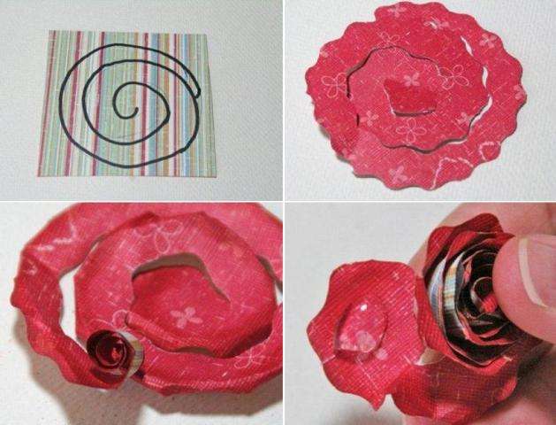 Så vil vi fortælle dig, hvordan du laver en rose af papir til en gave
