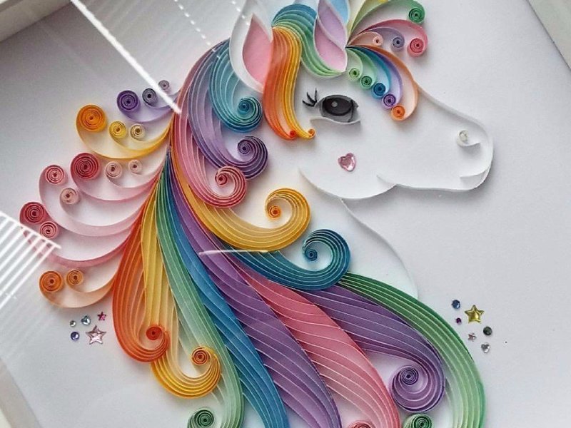 Quilling μονόκερος