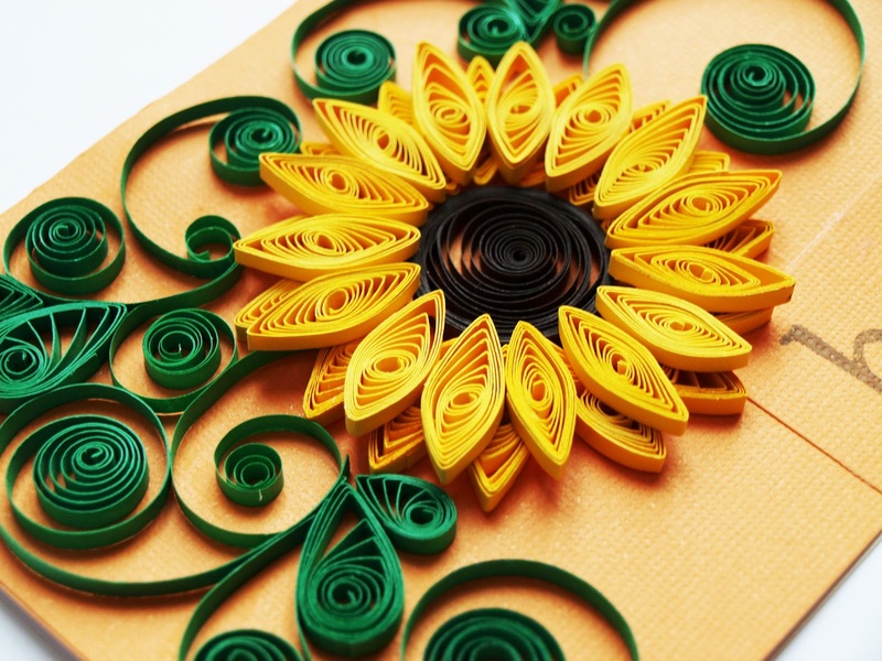 Quilling ηλίανθος