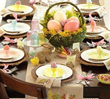 طاولة عيد الفصح الاحتفالية