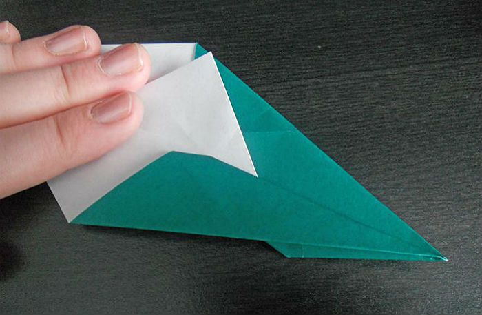 Origami Plane: 6 Stages of Folding