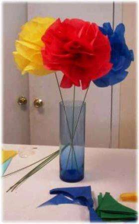 Disse blomster ser smukke ud i en vase, så du bliver nødt til at tænke på længden af ​​trådstammen på forhånd og vælge den rigtige vase.