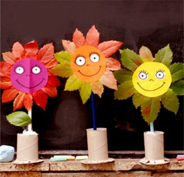DIY efterårshåndværk fra blade (alle nye ting til børnehave og skolebørn) fase 6